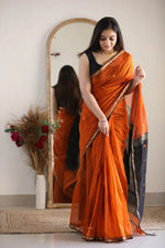 Load image into Gallery viewer, Amrita - अमृता (Premium Maheswari Silk Cotton)