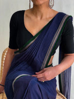 Load image into Gallery viewer, Dark Blue (Narayanpet Handloom Cotton)