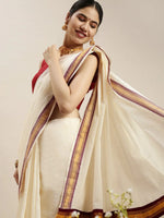 Load image into Gallery viewer, Vanaja - വനജ (Traditional Onam Kasavu Saree)