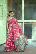 Load image into Gallery viewer, Tussar Silk Leriya (Premium Quality Soft Silk)