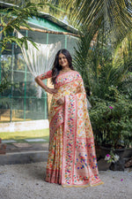 Load image into Gallery viewer, Banarasi Silk Paithani Patola (Premium Quality Soft Silk)