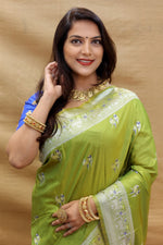 Load image into Gallery viewer, Parrot Green (Premium Quality Silk)