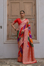 Load image into Gallery viewer, Multi-Colour Banarasi Silk (Premium Quality Soft Silk)