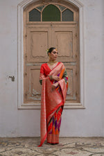 Load image into Gallery viewer, Multi-Colour Banarasi Silk (Premium Quality Soft Silk)