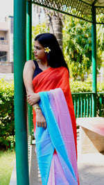 Load image into Gallery viewer, Mighty Dusk - (Premium 1 Minute Ready To Wear Saree) 