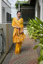Load image into Gallery viewer, Banarasi Silk Paithani (Premium Banarasi Paithani Silk)