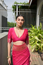 Load image into Gallery viewer, Banarasi Silk Paithani (Premium Banarasi Paithani Silk)