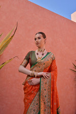 Load image into Gallery viewer, Banarasi Silk Paithani (Premium Quality Soft Silk)