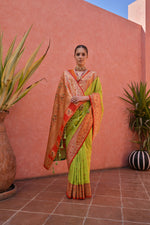Load image into Gallery viewer, Banarasi Silk Paithani (Premium Quality Soft Silk)