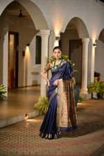 Load image into Gallery viewer, Tussar Madhubani Silk (Premium Quality Soft Silk)