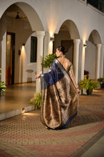 Load image into Gallery viewer, Tussar Madhubani Silk (Premium Quality Soft Silk)