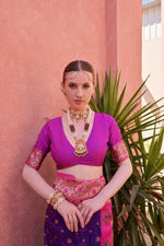 Load image into Gallery viewer, Banarasi Silk Paithani (Premium Quality Soft Silk)