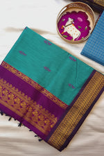 Load image into Gallery viewer, Bhairavi - भैरवी (Premium Handloom Gadwal Silk Cotton)