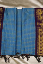 Load image into Gallery viewer, Hemangi - ಹೇಮಾಂಗಿ (Premium Handloom Checked Gadwal Silk Cotton)