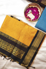 Load image into Gallery viewer, Skanda - ஸ்கந்தன் (Premium Handloom Checked Gadwal Silk Cotton)