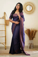 Load image into Gallery viewer, Deep Violet Sea (Premium Quality Silk)