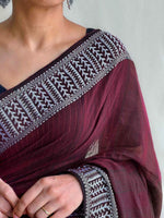 Load image into Gallery viewer, Onion Maroon (Premium Handloom Cotton)