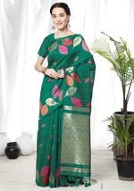 Load image into Gallery viewer, Green Leafs (1 Minute Ready To Wear Saree)