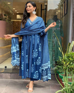 Load image into Gallery viewer, Indigo ~ Kurti Suit Set