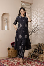 Load image into Gallery viewer, Ansh ~ Black Co-ord Set