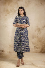 Load image into Gallery viewer, Naya ~ Navy Blue Co-ord Set