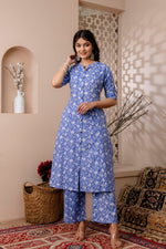 Load image into Gallery viewer, Zoha ~ Blue Co-ord Set