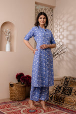 Load image into Gallery viewer, Zoha ~ Blue Co-ord Set