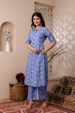 Load image into Gallery viewer, Zoha ~ Blue Co-ord Set