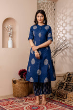 Load image into Gallery viewer, Ziya ~ Navy Blue Co-ord Set