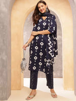 Load image into Gallery viewer, Suri ~ Navy Blue Kurit Set