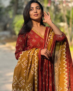 Load image into Gallery viewer, Alani ~ Maroon Kurti Set