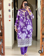Load image into Gallery viewer, Palak ~ Purple Suit Set