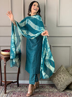 Load image into Gallery viewer, Vama ~ Teal Suit Set