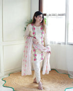 Load image into Gallery viewer, Safiya ~ White Embroidery Suit Set