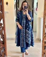 Load image into Gallery viewer, Liya ~ Indigo Suit Set