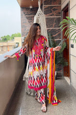 Load image into Gallery viewer, Nazri ~ Colourful Anarkali Suit Set