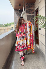 Load image into Gallery viewer, Nazri ~ Colourful Anarkali Suit Set