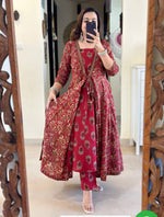 Load image into Gallery viewer, Zuri ~ Red Anarkali Suit Set