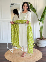 Load image into Gallery viewer, Aneri ~ Green Embroidery Suit Set
