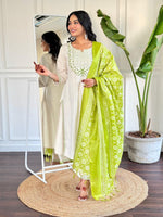 Load image into Gallery viewer, Aneri ~ Green Embroidery Suit Set