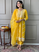 Load image into Gallery viewer, Samar ~ Yellow Kurti Set