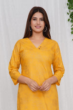 Load image into Gallery viewer, Subhi ~ Yellow Kurti Set