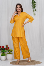 Load image into Gallery viewer, Subhi ~ Yellow Kurti Set