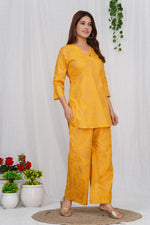Load image into Gallery viewer, Subhi ~ Yellow Kurti Set
