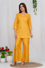 Load image into Gallery viewer, Subhi ~ Yellow Kurti Set