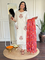 Load image into Gallery viewer, Aniya ~ Embroidery Kurti Set