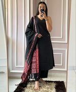 Load image into Gallery viewer, Zaira ~ Black Sleeveless Kurti