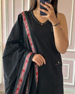 Load image into Gallery viewer, Zaira ~ Black Sleeveless Kurti