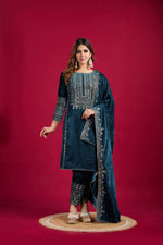 Load image into Gallery viewer, Abhi ~ Embroidery Work Suit Set