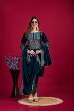 Load image into Gallery viewer, Abhi ~ Embroidery Work Suit Set